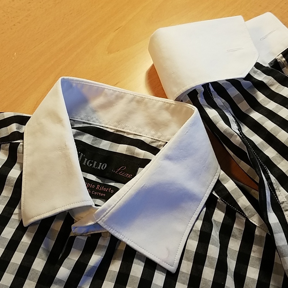 Doppio Ritorti Striped Button-Down Dress Shirt